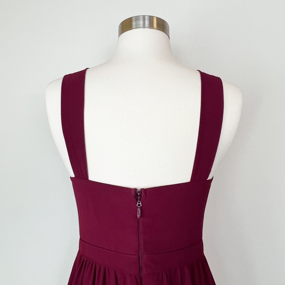 Lulus Air Of Romance Burgundy Maxi Dress S - Picture 9 of 12